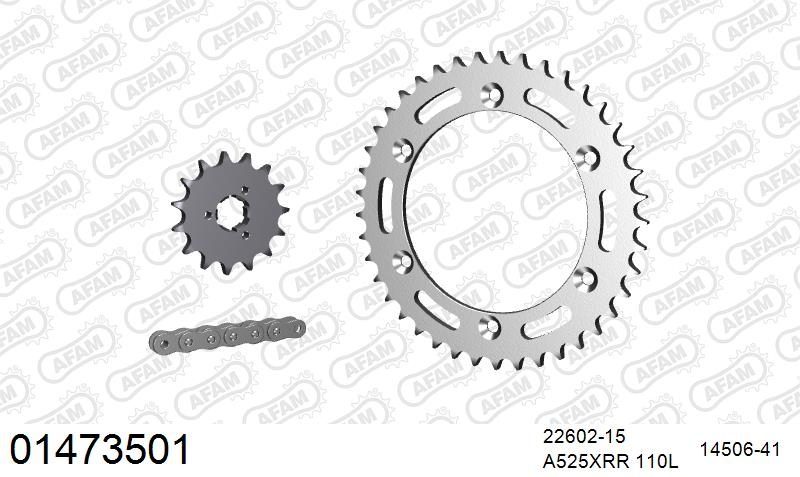 525XMR3 110 MRS (RIVET) & SPROCKETS