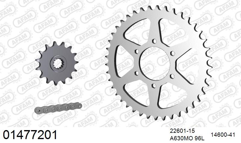 630MO 96 MR (RIVET) & SPROCKETS