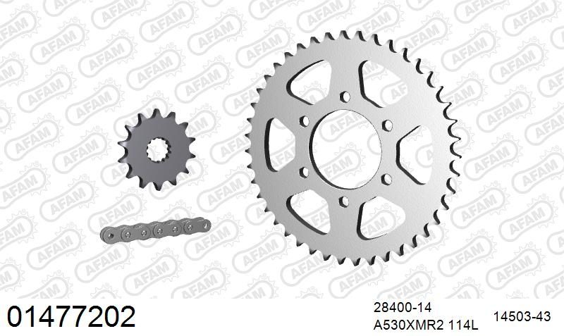 530XMR3 114 MRS (RIVET) & SPROCKETS