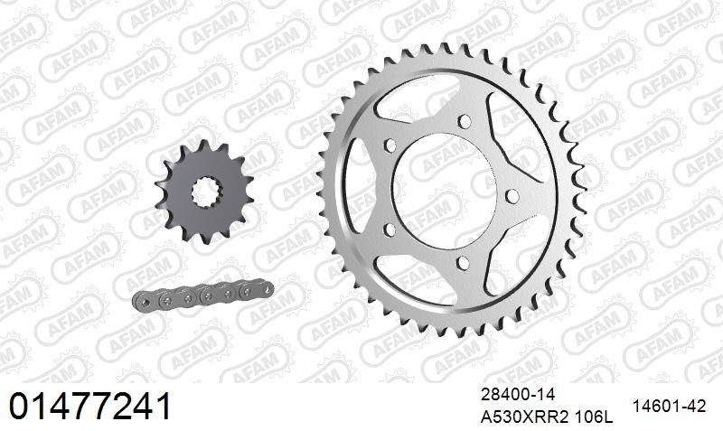 530XMR3 106 MRS (RIVET) & SPROCKETS