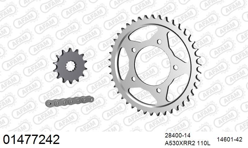 530XMR3 110 MRS (RIVET) & SPROCKETS