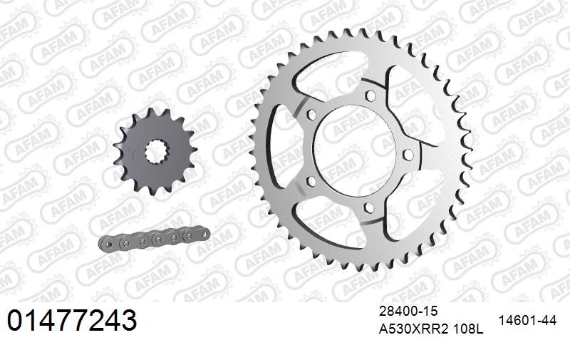 530XMR3 108 MRS (RIVET) & SPROCKETS