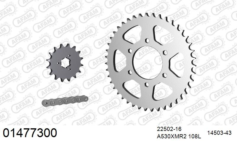 530XMR3 108 MRS (RIVET) & SPROCKETS