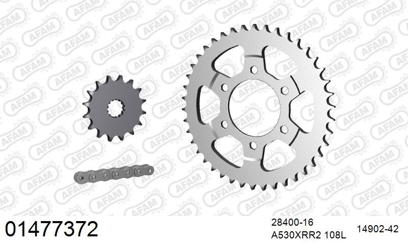 530XMR3 108 MRS (RIVET) & SPROCKETS