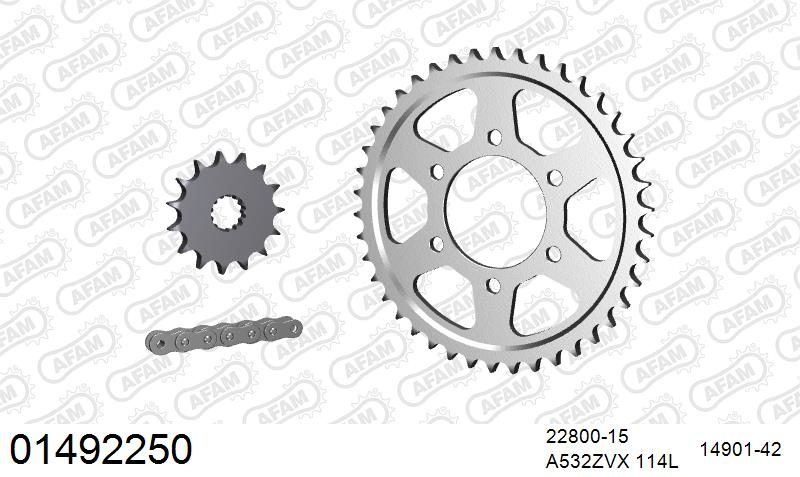 532ZVX 114 MR (RIVET) & SPROCKETS