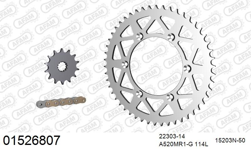 520MR2 114 ARS (CLIP) GOLD & SPROCKETS