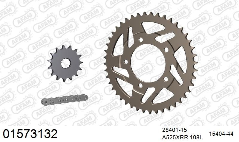 525XMR3 108 MRS (RIVET) & SPROCKETS