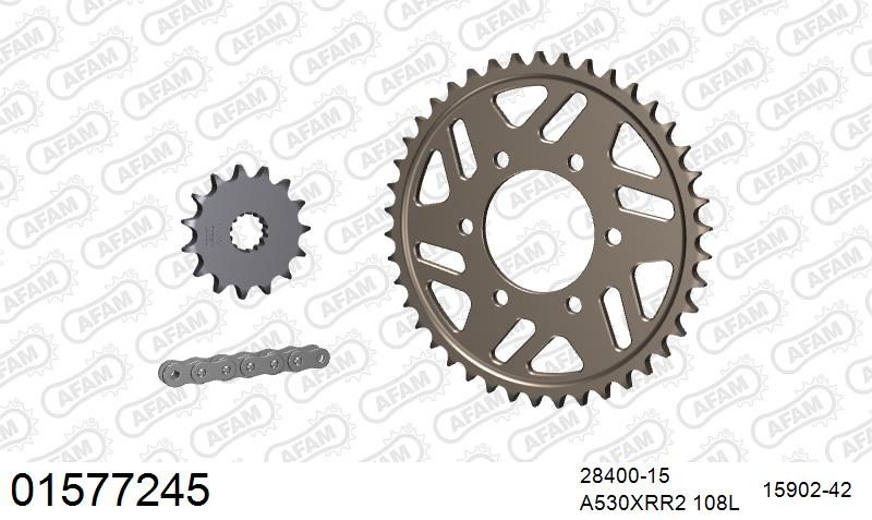 530XMR3 108 MRS (RIVET) & SPROCKETS