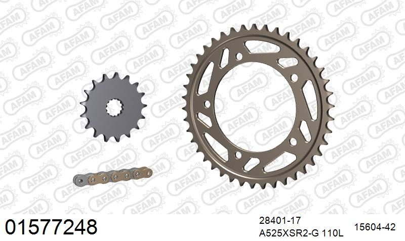 525XMR3 110 MRS (RIVET) & SPROCKETS