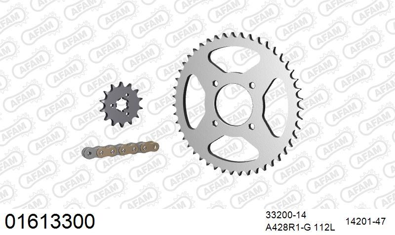 428R1 112 AR (CLIP) GOLD & SPROCKETS