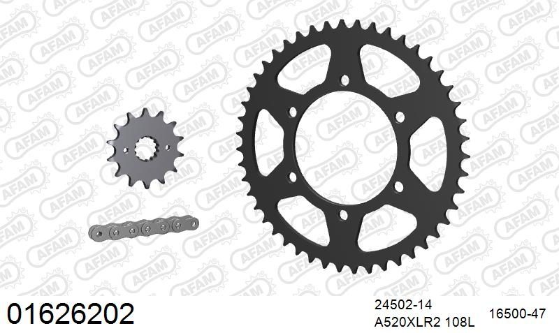 520XRR3 108 ARS (CLIP) GOLD & SPROCKETS