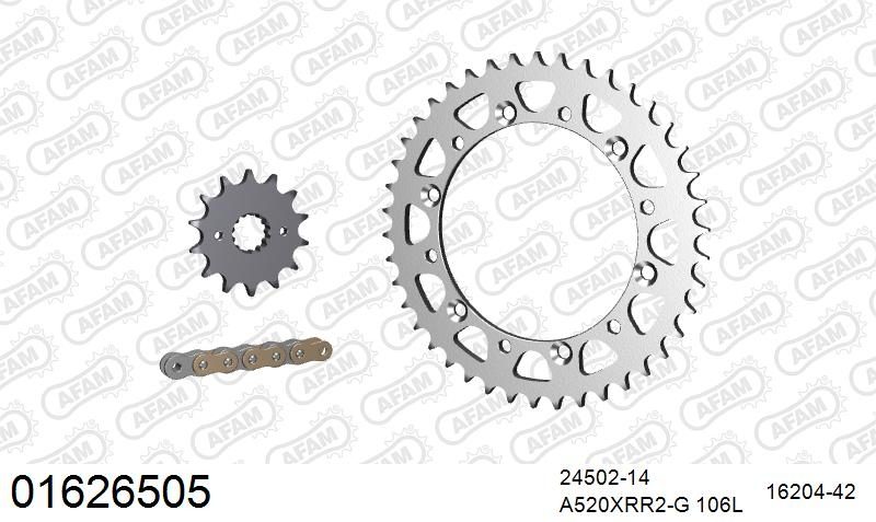 520XRR3 106 ARS (CLIP) GOLD & SPROCKETS