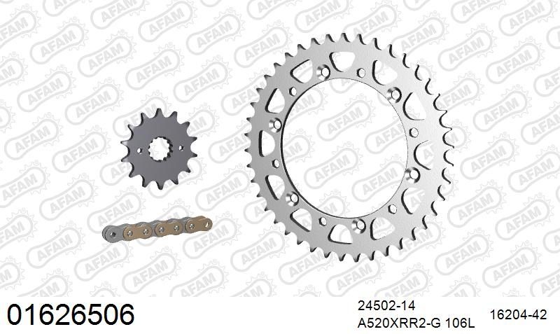 520XRR3 106 ARS (CLIP) GOLD & SPROCKETS