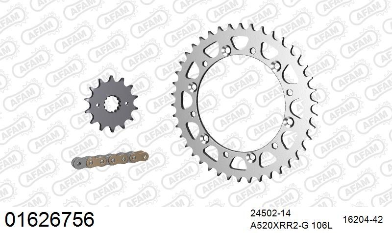 520XRR3 106 ARS (CLIP) GOLD & SPROCKETS