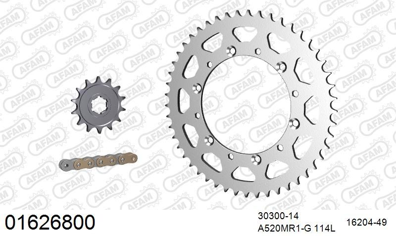 520MR2 114 ARS (CLIP) GOLD & SPROCKETS