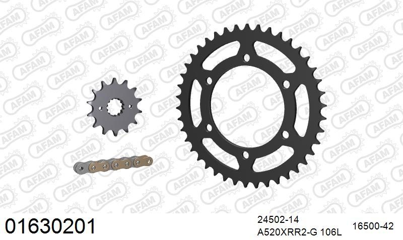 520XRR3 106 ARS (CLIP) GOLD & SPROCKETS