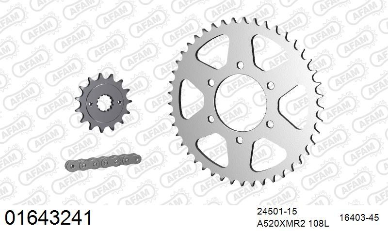 520XMR3 108 MRS (RIVET) & SPROCKETS