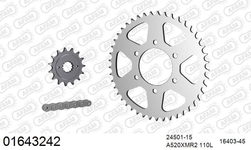 520XMR3 110 MRS (RIVET) & SPROCKETS