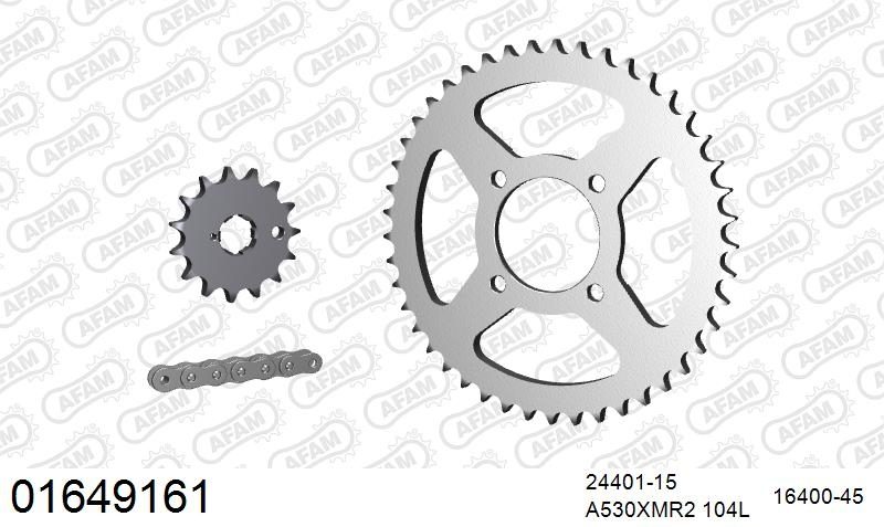 530XMR3 104 MRS (RIVET) & SPROCKETS