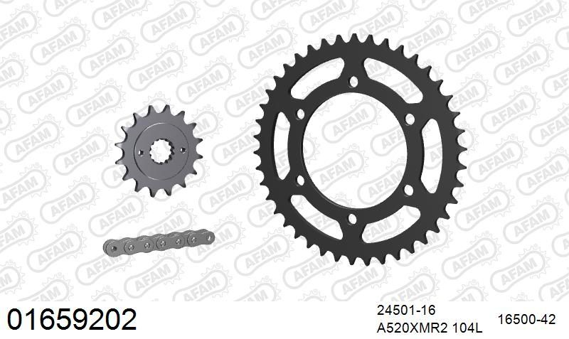 520XMR3 104 MRS (RIVET) & SPROCKETS