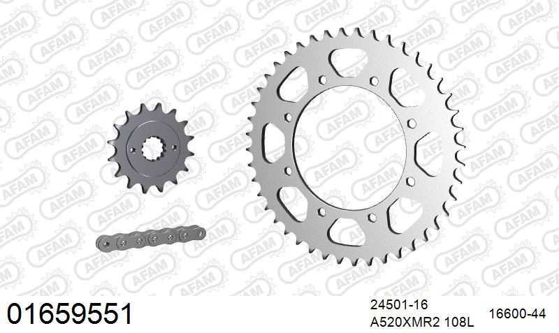 520XMR3 108 MRS (RIVET) & SPROCKETS