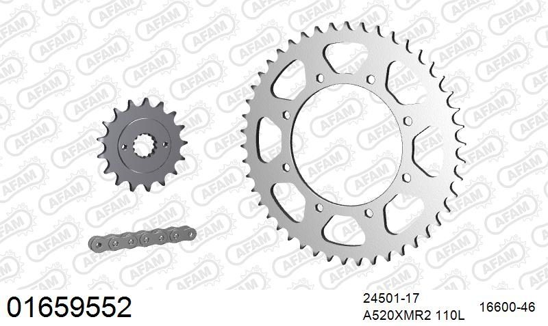 520XMR3 110 MRS (RIVET) & SPROCKETS