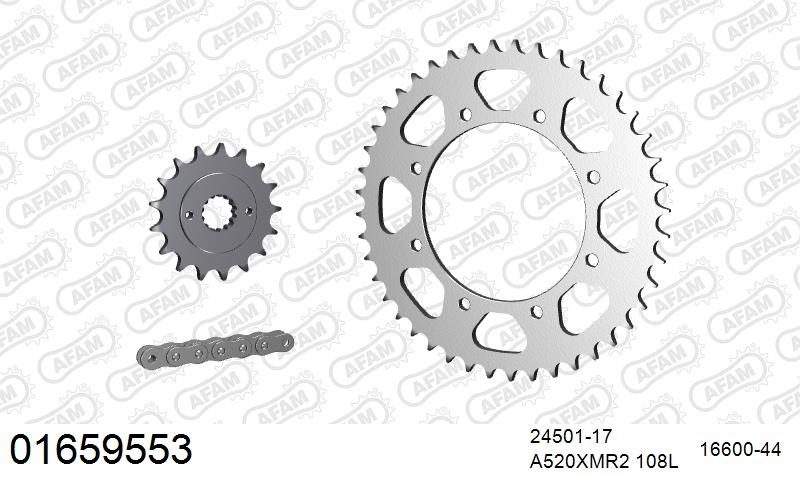 520XMR3 108 MRS (RIVET) & SPROCKETS