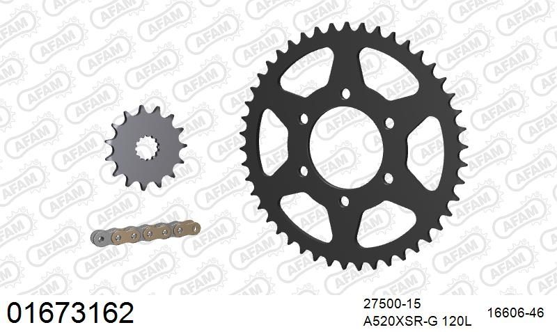 520XMR3 120 MRS (RIVET) & SPROCKETS