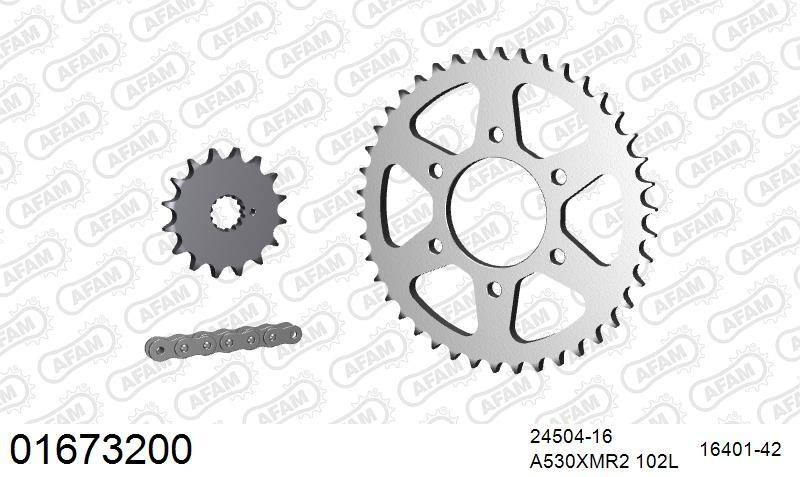 530XMR3 102 MRS (RIVET) & SPROCKETS