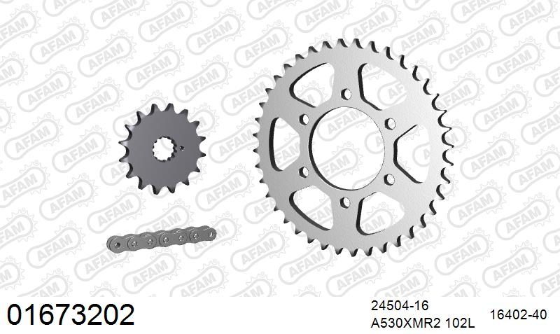 530XMR3 102 MRS (RIVET) & SPROCKETS