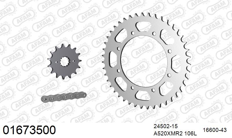 520XMR3 106 MRS (RIVET) & SPROCKETS