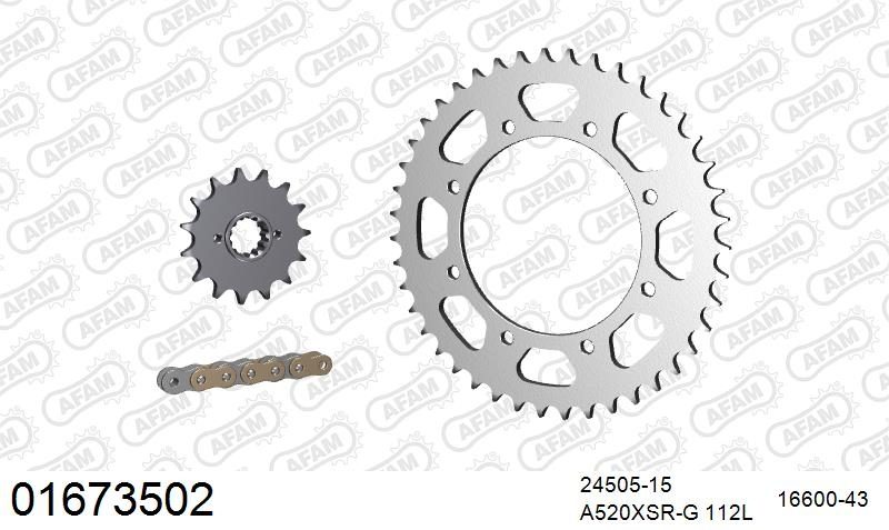 520XMR3 112 MRS (RIVET) & SPROCKETS