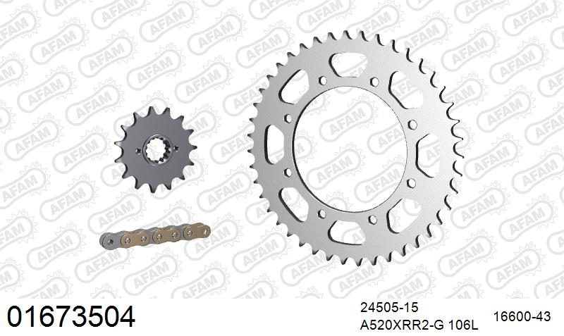 520XRR3 106 ARS (CLIP) GOLD & SPROCKETS