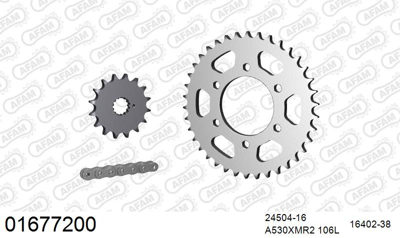 530XMR3 106 MRS (RIVET) & SPROCKETS