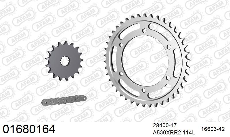 530XMR3 114 MRS (RIVET) & SPROCKETS