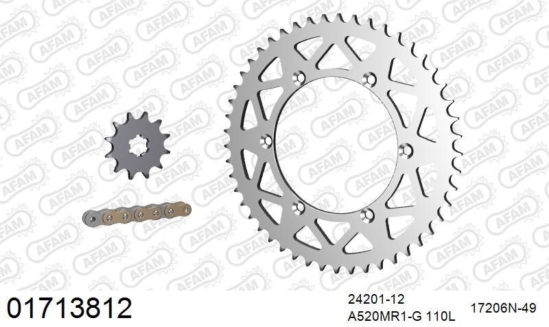 520MR2 110 ARS (CLIP) GOLD & SPROCKETS