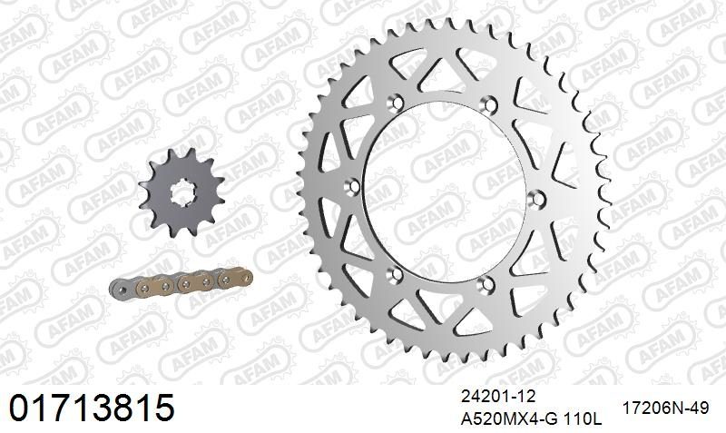 520MR2 110 ARS (CLIP) GOLD & SPROCKETS