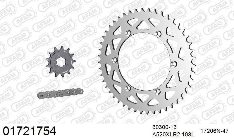 520XRR3 108 ARS (CLIP) GOLD & SPROCKETS