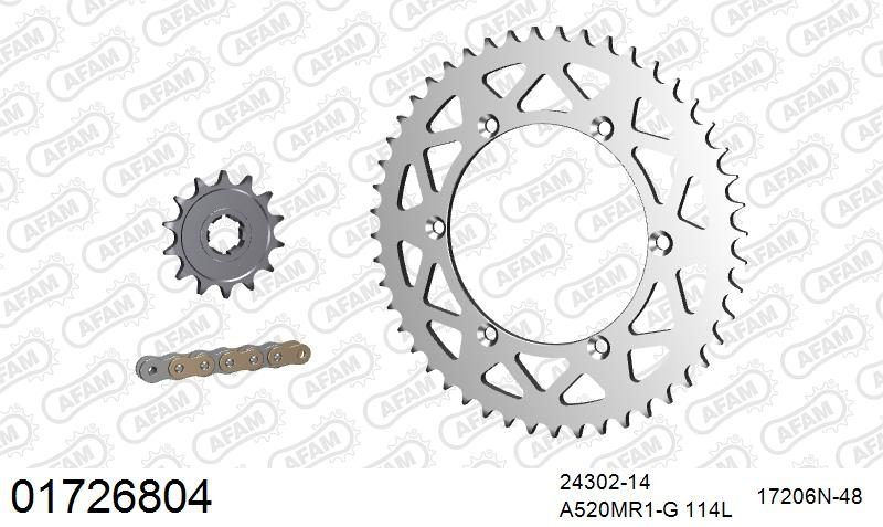 520MR2 114 ARS (CLIP) GOLD & SPROCKETS
