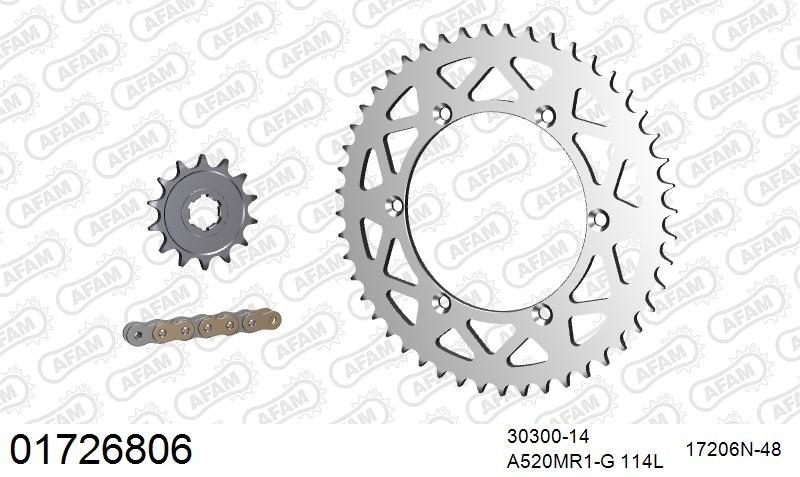 520MR2 114 ARS (CLIP) GOLD & SPROCKETS
