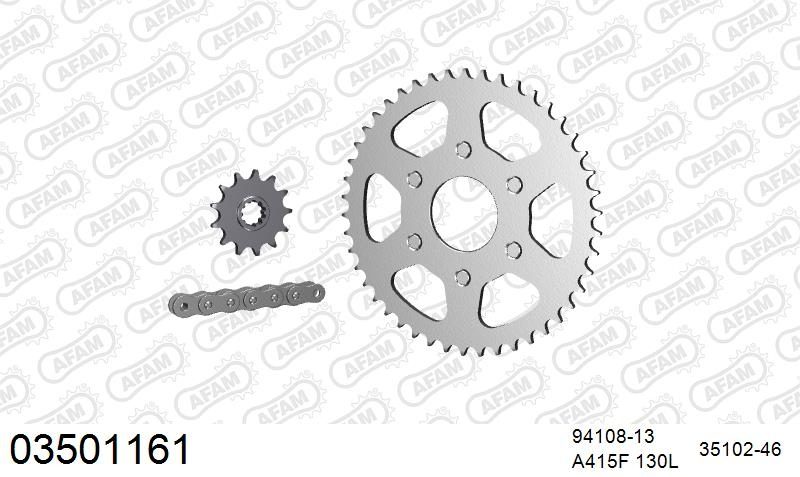 415F 130 AR (CLIP) & SPROCKETS