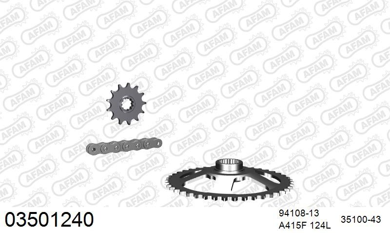 415F 124 AR (CLIP) & SPROCKETS