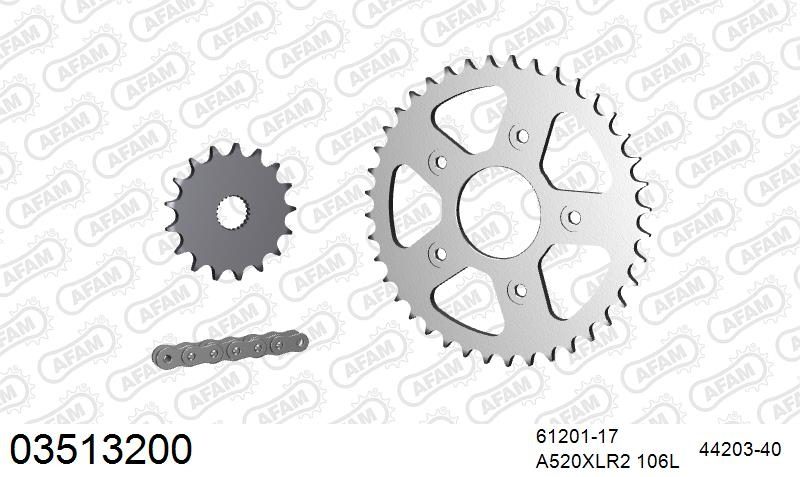 520XLR2 106 ARS (CLIP) & SPROCKETS