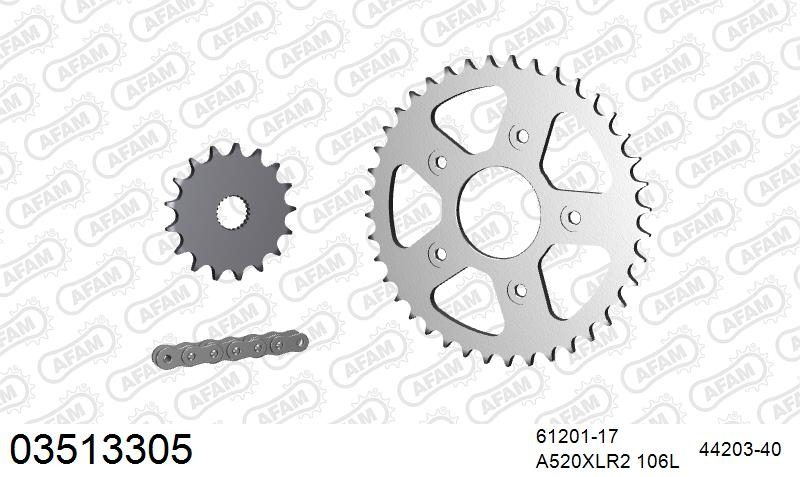 520XLR2 106 ARS (CLIP) & SPROCKETS