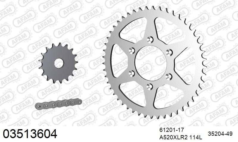 520XLR2 114 ARS (CLIP) & SPROCKETS