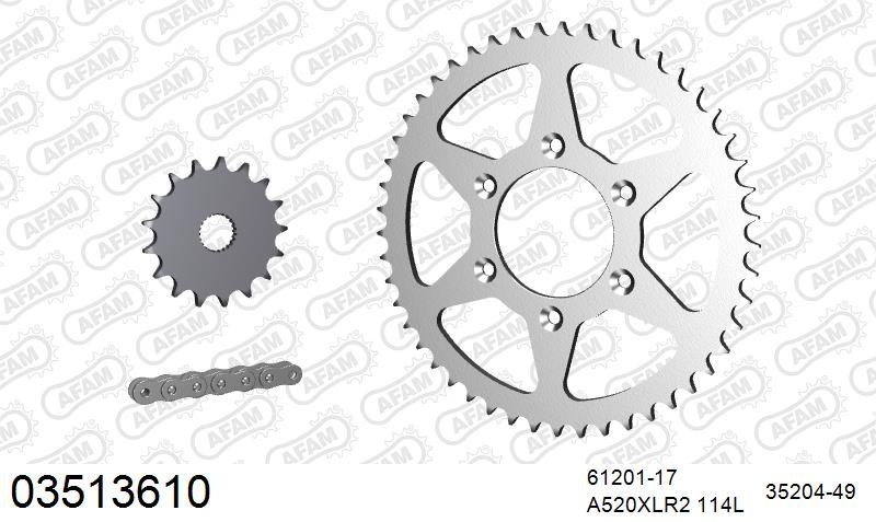520XLR2 114 ARS (CLIP) & SPROCKETS
