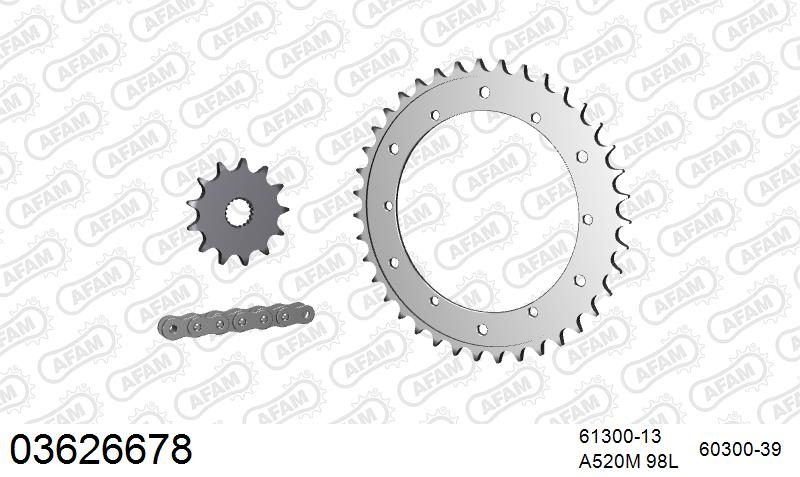 520MR2 98 ARS (CLIP) GOLD & SPROCKETS