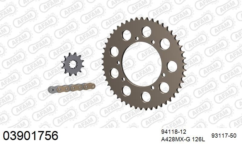 428MX 126 ARS (CLIP) GOLD & SPROCKETS