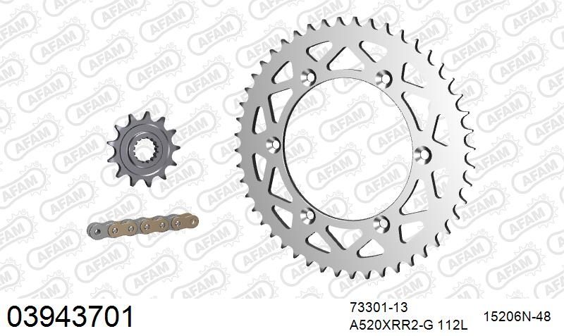 520XRR3 112 ARS (CLIP) GOLD & SPROCKETS