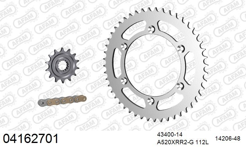 520XRR3 112 ARS (CLIP) GOLD & SPROCKETS
